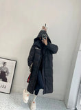 Winter Women 90% White Duck Down Coat Thick X-Long Puffer Jacket Large Size Loose Warm Overcoat Female Hooded
