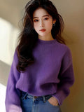 Fragrant Wind Soft Long-Sleeved Sweater Women 2025 Autumn And Winter New Lazy Loose Knitted Shirt