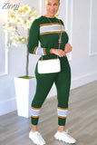 Pieces Women's Sets 2023 Autumn Winter Splicing Pullover Suit Tops And Pants Suits Two Piece Set Matching Tracksuit