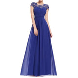 2022 High Waist Lace Patchwork Evening Party Dresses Women Elegant Fashion Solid A-line Wedding Dress Vestidos De