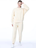 Women Tracksuits Suit Casual Hoodies Irregular Sweatshirt Sweatpants Two Piece Set Female Pullover