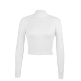 Sex свитера женские Knit High Collar Backless Lace Up Pull Femme Hiver Cute Spring Crop Top Long Sleeve Pullover