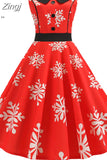 Polka Dot Printed Vintage Dress Women Summer Y2K Retro 50s 60s Pin Up Rockabilly Party Dress Robe