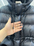 Women's New White Duck Down Coats Female Long Sleeve Solid Hooded Outwear Ladies Thick Warm Slim Jackets