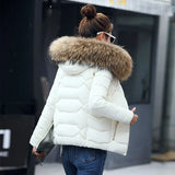 Faux Fur Parkas Women Down Jacket clothes Womens Parkas Thicken Outerwear hooded Winter Coat Female Jacket Cotton