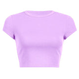 Zingj Women's DIY New Women's Summer Solid Color Short Acceptable With