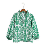 Women's Embroidered Shirts With Long Sleeve Embroidered Shirts