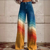Zingj Style Ebay Plus Size Female Casual Pants Thin Wide Leg Pants-Outfit