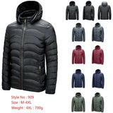 Color Parka Coat Men\'s Winter New Style Hooded Jacket Warm and Lightweight Splicing Parka Coat Jacket