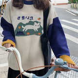 Cute Japanese Cat SweaterOutfit