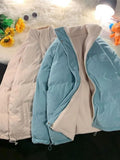 reversible corduroy jacket with contrasting