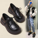 Zingj Wind Thick Sole Single Shoes Shoes Spring Summer And Autumn Jk Uniform Shoes Shallow Mouth Mary Jane Double Buckle Belt Student Tide-Outfit