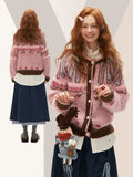 Pink Pattern Button Up Cardigan- Outfit