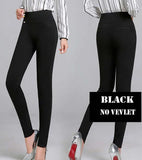 Women Winter Warm women's pants Velvet Thick Trousers High Waist Elastic Mother Stretch pencil Pants clothes 5XL