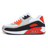 Air Cushion Sneakers Men's And Women's Large Size Light Casual Shoes Color Trend Net Cloth Breathable Running
