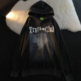 Sweatshirt Punk Goth Wing Letter Print Hoodies Streetwear Plus Size Jacket Long Sleeve Tops Aesthetic Girls