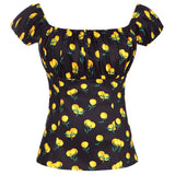 Women Vintage 50s Solid V Neck Cap Puff Sleeve Top Fit Shirt Pinup Retro Tops 2022 Camiseta Feminina Party Blouse