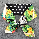 Lemon Printed Yellow 50S 60S Women Hairband Cotton Retro Vintage Hair Accessories for Party Pin Up Rockabilly Wire