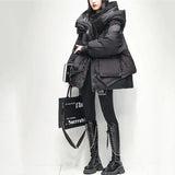 Fashion Green Warm Puffer Parkas Coat Thicken Oversized Jackets Casual Parkas Women Winter Down Coat