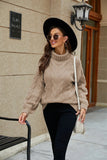 Coat 2022 Autumn Winter New Korean Version Fashion Street Style Long-sleeved Turtleneck Pullover Knitwear Sweater