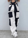 Patchwork Corduroy Cargo Pants- Outfit