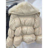 Down Coat Women Parkas Down Jacket Real Fox Fur Collar Jackets for Women 2023 Down Puffer Coats Female Clothes