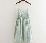 Women 2021 Summer Floral Printed Beach Dress A-Line Cotton Dress Sexy Backless Mini Dresses