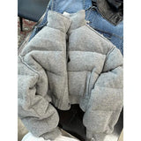 S-3Xl Short Parkas Women Plus Size Cropped Down Coats Streetwear Thick Puffer Jacket Winter Korean Cotton Padded