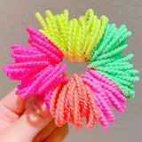 New Girls Candy Colors Nylon Basic Elastic Hair Bands Kids Rubber Bands Headband Scrunchie Fashion Hair