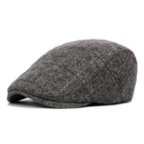 Mens Flat Cap Beret herringbone Newsboy Bakerboy Hat Gatsby Peaky