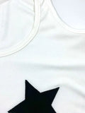 cropped tank top with star