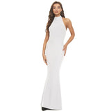 New Summer Women Halter Bandage Dress Sexy Sleeveless Backless Club Celebrity Evening Female Party Maxi Dress