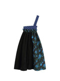 Print Patchwork Skirt Women's Kawaii A-line High Waist Irregular Skirts Korean Fashion Casual Harajuku Streetwear