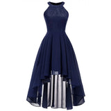 Summer Women Red Short Front Long Back Party Dress Vintage Elegant Sleeveless 2022 Night Dinner Dresses