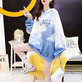 street women's hip-hop sweater Korean version loose tie Qi design spring and autumn thin hooded jacket jacket