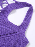 Crochet Knit Skirt Set- Outfit