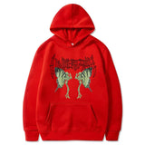 New Oversized Sweatshirt Women Gothic Skull Butterfly Harajuku Print Grunge Hoodies Women Casual Loose Hoodie Tops