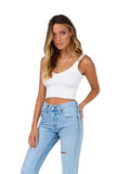 Top Women's Summer New Pits Thin Inside White Sling Vest Women