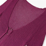 Women's Explosive Long-Sleeved Knitted Hollow V-Neck
