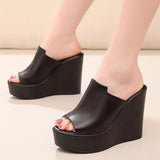 Waterproof Table Thick Bottom Slippers High Slope And Fitting Room Slippers Ultra-High Heel Night Shop Show Loose Girl Cold