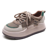 Summer Thin Mesh Shoes Women's Spring And Autumn New Catchable Loose Pastry Bottom Mesh Casual Board