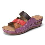 Size 43 Casual Roman Caverns Empty Sandals Cross-Dew Slopes And