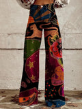 Zingj Style Ebay Plus Size Female Casual Pants Thin Wide Leg Pants-Outfit