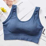 Bras For Women Solid Push Up Bra Cotton Bralette Brassiere Comfortable Wireless Underwear V Back Female Sexy