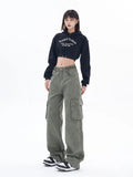 Vintage 90s Green Cargo Jeans-Outfit