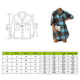 Shirt Dress Women Blouse Oversized Button Plaid Shirt Flannel Shirt for Women Casual Fashion Tops Blouse