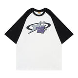 Star Graphic Raglan Short Sleeve Oversized TeeOutfit