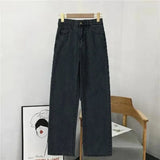 Women Jeans High Waist Clothes Wide Leg Denim Pants Blue Streetwear Vintage Quality 2023 New Fashion Harajuku Straight Mom