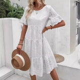 Fashion New Wish Hot Sale Solid Cotton Embroidery Lace Hollow