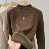 Shirt Women's Spring And Autumn New Loose Thin Korean Version Of Age-Reduction Long-Sleeved Basic Simple Solid Color